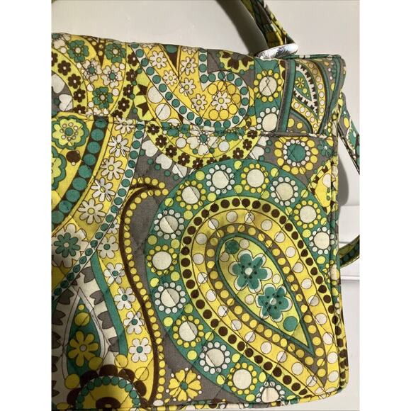 Vera Bradley Julia Lemon Parfait Crossbody Shoulder Bag, Turn Lock Closure, Sz M - Picture 4 of 14